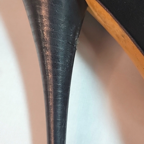 Fendi Black Suede Leather Ankle Platform Pumps Size 36 - Picture 8 of 11